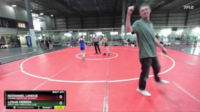 90 lbs Cons. Round 3 - Nathaniel Lanoue, Caliber Wrestling Academy vs Logan Herren, Great Neck Wrestling Club