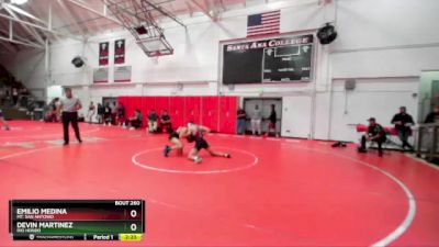 133 lbs Semifinal - Devin Martinez, Rio Hondo vs Emilio Medina, Mt. San Antonio