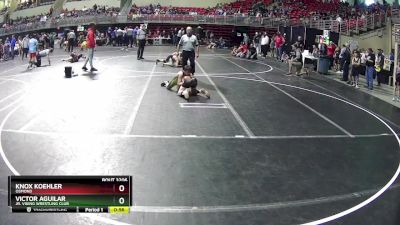 100 lbs Cons. Round 3 - Knox Koehler, Osmond vs Victor Aguilar, Jr. Viking Wrestling Club