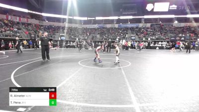 72 lbs Consi Of 4 - Reid Almeter, Alton Little Redbirds WC vs Tony Pena, Jr Vikes Wrestling Club