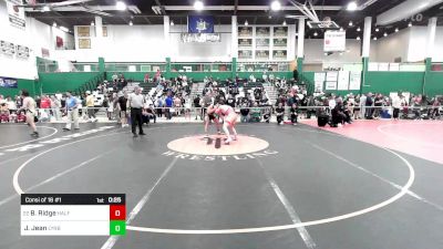 172 lbs Consi Of 16 #1 - Brendan Ridge, Half Hollow Hills West vs Jesse Jean, Lynbrook