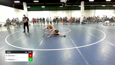 128 lbs Round Of 16 - Ryder Schulte, AZ vs Harvey Walgren, UT