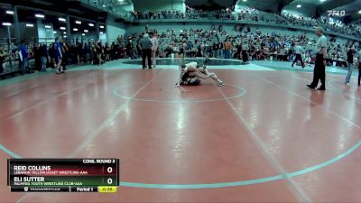 105 lbs Cons. Round 3 - Eli Sutter, Palmyra Youth Wrestling Club-AAA vs Reid Collins, Lebanon Yellowjacket Wrestling-AAA 