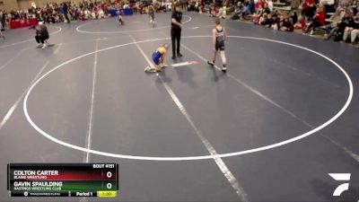 86 lbs Cons. Round 2 - Gavin Spaulding, Hastings Wrestling Club vs Colton Carter, Blaine Wrestling