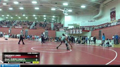 182 lbs Cons. Round 3 - Frederick Lingo, Jay County vs Isaac Dubon Canaca, Decatur Central Wrestling Club