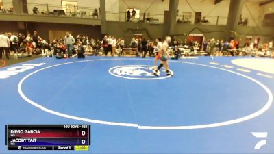 165 lbs Quarterfinal - Diego Garcia, WA vs Jacoby Tait, WA