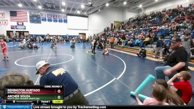 62 lbs Cons. Round 3 - Remington Hurtado, Riverton USA Wrestling vs Archer Souza, High Plains Thunder Wrestling