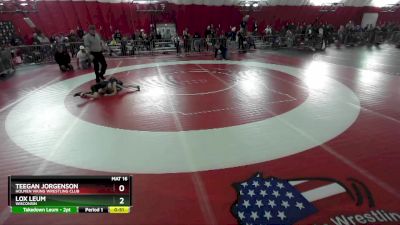 57-59 lbs Round 1 - Lox Leum, Wisconsin vs Teegan Jorgenson, Holmen Viking Wrestling Club