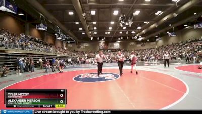 2A 120 lbs Cons. Round 1 - Alexander Pierson, Utah Military Academy vs Tyler Mccoy, North Sevier