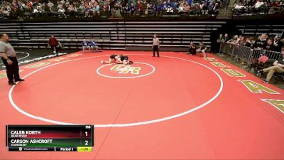 138 lbs Cons. Round 2 - Carson Ashcroft, Stansbury vs Caleb Korth, Bear River