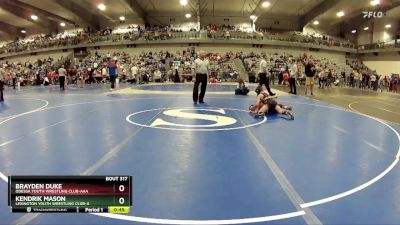 80 lbs 3rd Place Match - Kendrik Mason, Lexington Youth Wrestling Club-A vs Brayden Duke, Odessa Youth Wrestling Club-AAA