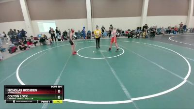 117 lbs Round 2 - Nicholas Hodsden, 3F Wrestling vs Colton Lock, Cardinal Wrestling Club