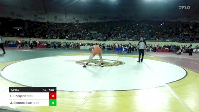 143 lbs Round Of 32 - Landon Hodgson, Pawhuska vs Jake Spotted Bear, Newkirk Jr High