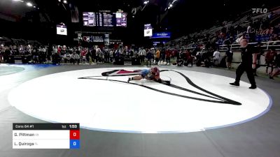 120 lbs Cons 64 #1 - Graham Pittman, Virginia vs Landon Quiroga, Florida