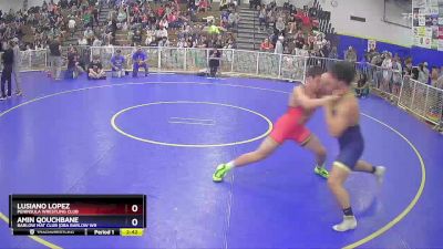 215 lbs Semifinal - Lusiano Lopez, Peninsula Wrestling Club vs Amin Qouchbane, Barlow Mat Club (DBA Barlow Wr