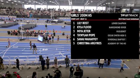 High School Girls' 200m, Prelims 11