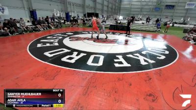 182 lbs Placement Matches (8 Team) - Sawyer Muehlbauer, Washington vs Adam Avila, California