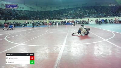 76 lbs Round Of 16 - Max Miner, Prodigy Elite Wrestling vs Rowdy Ash, Sand Springs HS