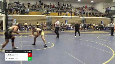 149 lbs Consi Of 4 - Marcos Polanco, Purdue vs Nick Vafiadis, Navy