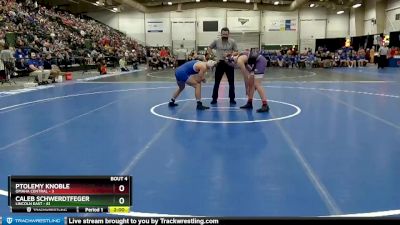 182 lbs Quarterfinals (8 Team) - Ptolemy Knoble, Omaha Central vs Caleb Schwerdtfeger, Lincoln East