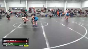 68 lbs Semis (4 Team) - James Schreffler, SMWC vs Braidyn Taby, Daytrip Orange