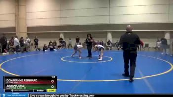 120 lbs Finals (2 Team) - Donavanne Reinhard, Golden Jaws vs Juliana Diaz, Lady Pride Black