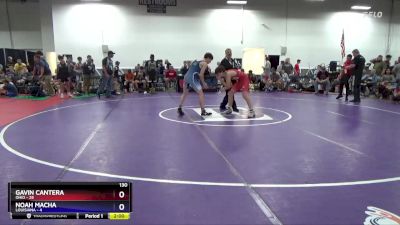 130 lbs Quarters & 1st Wb (16 Team) - Gavin Cantera, Ohio vs Noah Macha, Louisiana