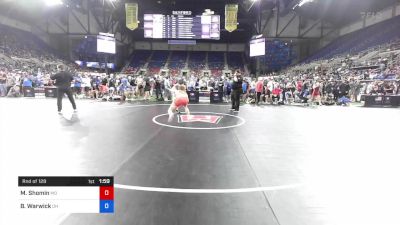 145 lbs Rnd Of 128 - Matthew Shomin, Missouri vs Brennan Warwick, Ohio