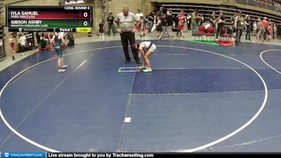 70 lbs Cons. Round 5 - Gibson Ashby, Wasatch Wrestling Club vs Iyla Samuel, Pride Wrestling