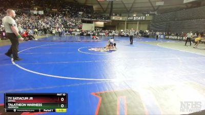 2A 106 lbs Semifinal - Ty Satiacum Jr, Orting vs Talatheon Warness, Aberdeen