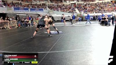 D1-165 lbs Cons. Round 3 - Colton Hunt, Gilbert vs Lane Sarager, Highland