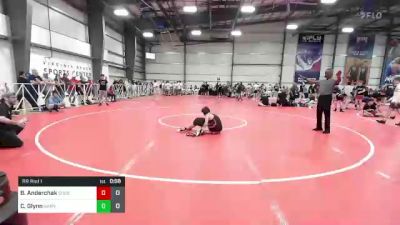 106 lbs Rr Rnd 1 - Bruce Anderchak, Quest School Of Wrestling Black vs Cole Glynn, Smittys Barn