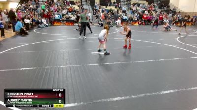 56 lbs Semifinal - Kingston Pratt, Stratford Knights Wrestling vs Aubrey Martin, Sly Fox Wrestling Club