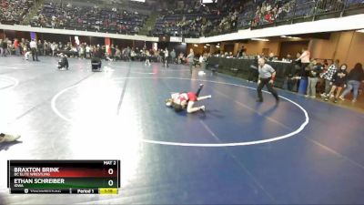 80 lbs Champ. Round 1 - Braxton Brink, DC Elite Wrestling vs Ethan Schreiber, Iowa