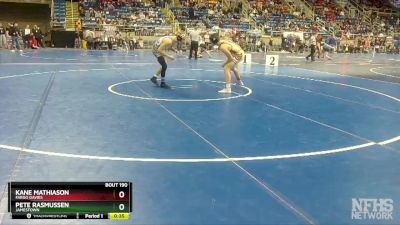 126 lbs Cons. Round 1 - Pete Rasmussen, Jamestown vs Kane Mathiason, Fargo Davies