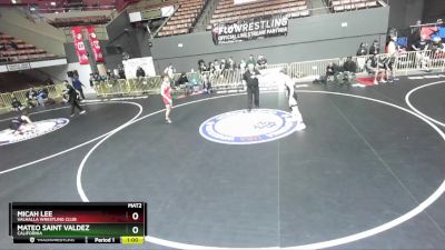 126 lbs Cons. Round 5 - Micah Lee, Valhalla Wrestling Club vs Mateo Saint Valdez, California