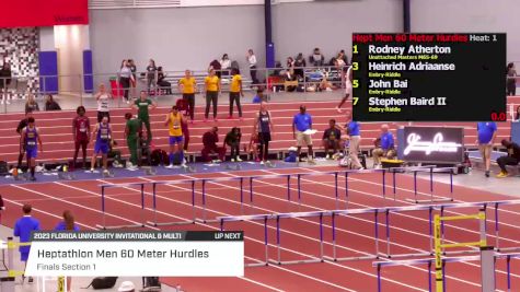 Men's 60m Hurdles Heptathlon, Finals 1