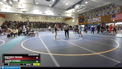 120 lbs Quarterfinal - Ronnie Ramirez, Walnut vs Matthew Troung, La Serna