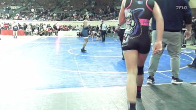 140 lbs Semifinal - Ava Barber, Harrah vs Ayanna Cruz, Shawnee Middle School