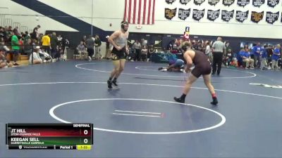 190 lbs Semifinal - Keegan Sell, Garretsville Garfield vs JT Hill, Stow-Munroe Falls