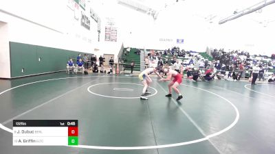 132 lbs Consi Of 8 #2 - Jed Dubuc, Berlin vs Avery Griffin, Ellis Tech