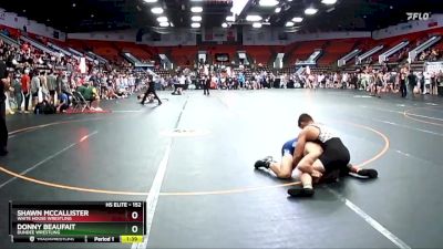 152 lbs Cons. Round 3 - Shawn McCallister, White House Wrestling vs Donny Beaufait, Dundee Wrestling