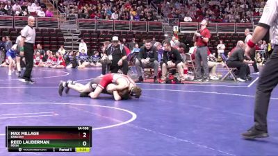 1A-106 lbs Champ. Round 1 - Max Millage, Earlham vs Reed Lauderman, Pekin