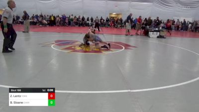 85 lbs Quarterfinal - Zachary Lentz, York vs Brayden Sloane, Charleston