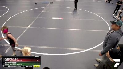 59 lbs Cons. Round 3 - Jakob Cobb, Summit Wrestling Academy vs Alex Aranda, Summit Wrestling Academy