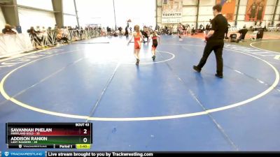 65 lbs Rd#11- 3:00pm Saturday - Savannah Phelan, Maryland Gold vs Addison Rankin, Lady Rangers