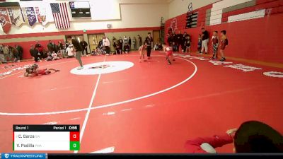 55-58 lbs Round 1 - Cree Garza, Spokane Wrestling vs Vincent Padilla, Prosser Wrestling Academy