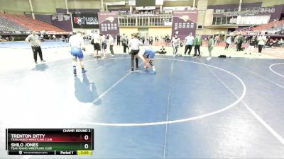 285 lbs Champ. Round 2 - Trenton Ditty, Trailhands Wrestling Club vs Shilo Jones, Team Idaho Wrestling Club