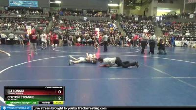 70-75 lbs Quarterfinal - Colton Strange, Jr. Titans vs Eli Lonski, Team Montana