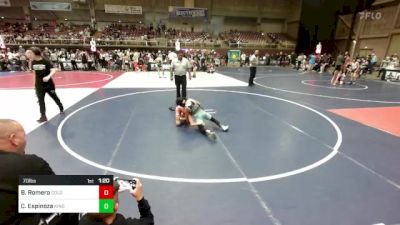 70 lbs Quarterfinal - Brody Romero, Colorado Regulators vs Camilo Espinoza, Kingdom WC